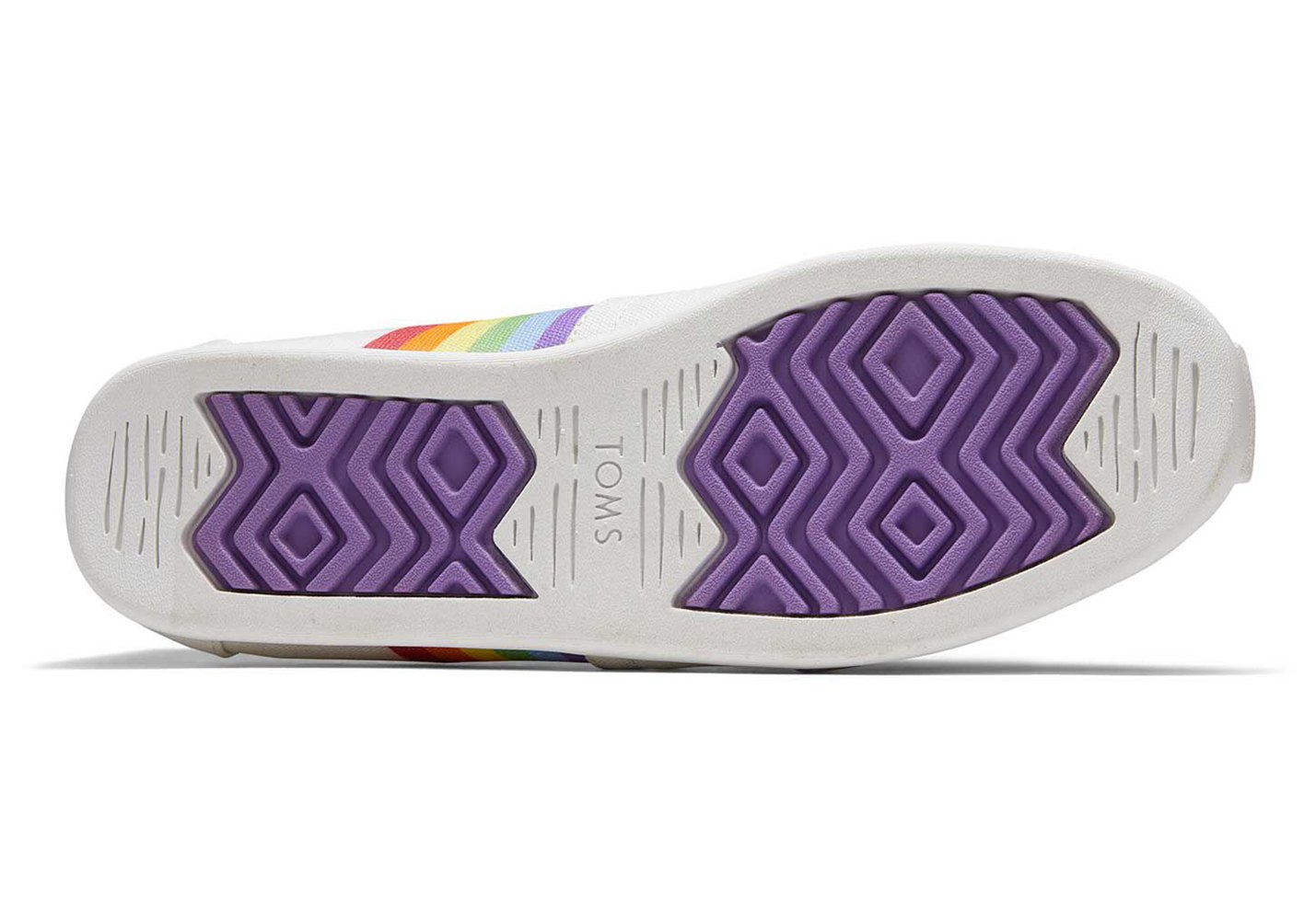 Toms Espadryle Męskie Białe - Alpargata Unity Rainbow - 21QLRICHB